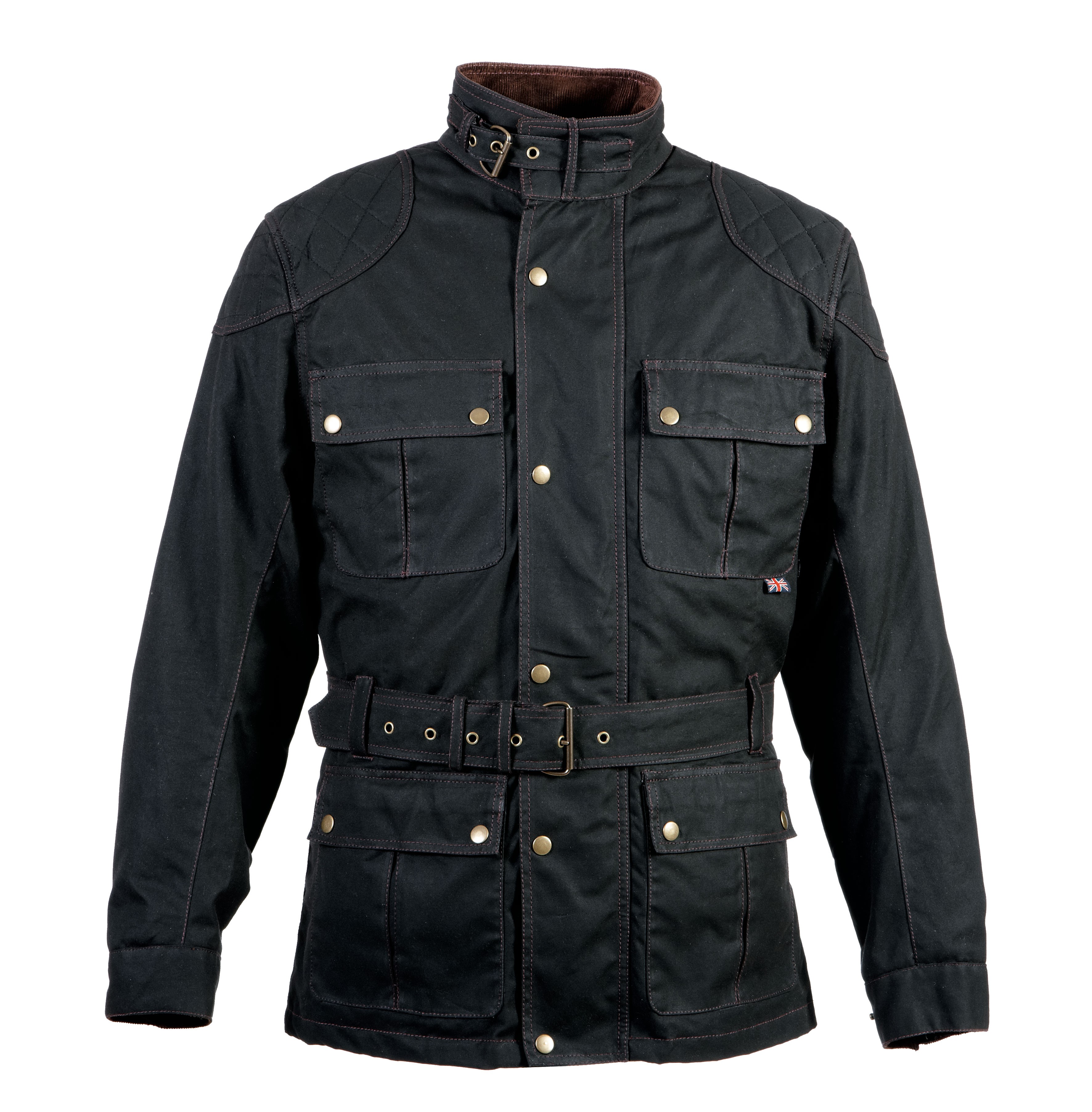 Bores Trophy Pro 2 - Motorrad Wachsjacke - schwarz - Herren - lang