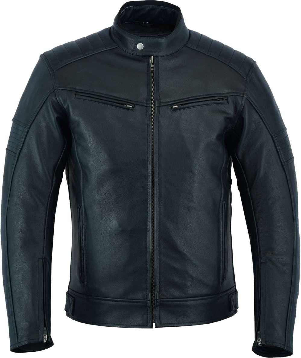 Bores Bike-Style - Herren Motorrad-Lederjacke - CE Level AA geprüft 