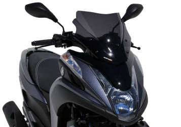 V*ERMAX Scooterscheibe Sport schwarz getönt ABE passt für YAMAHA Tricity 125(17-