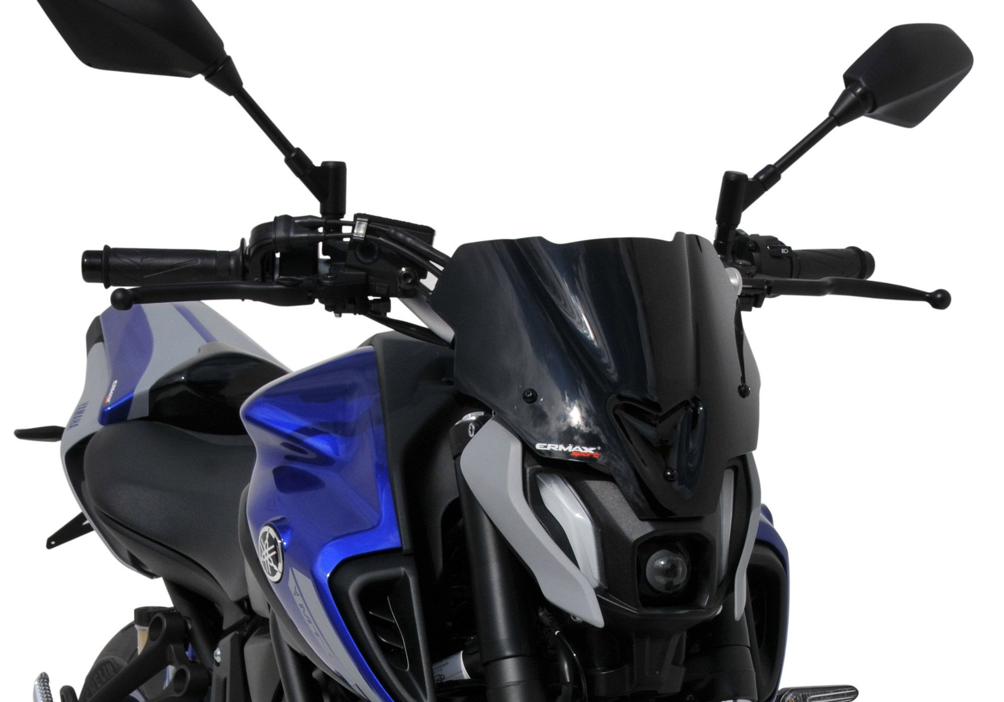 ERMAX Naked-Bike-Scheibe schwarz getönt ABE passt für Yamaha MT-07
