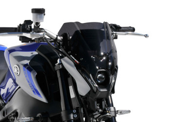 ERMAX Naked-Bike-Scheibe schwarz getönt (durchsichtig) ABE passt für YAMAHA MT-0