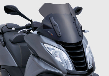 ERMAX Scooterscheibe Sport schwarz getönt ABE passt für PEUGEOT Metropolis 400(1