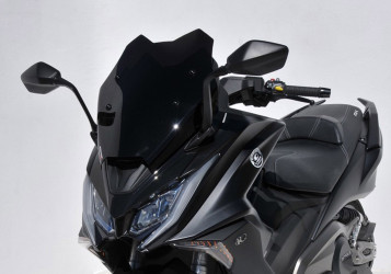 ERMAX Scooterscheibe Sport schwarz getönt ABE passt für KYMCO AK 550i(17-23)