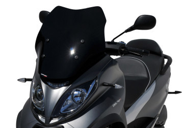 ERMAX Scooterscheibe Sport schwarz getönt ABE passt für PIAGGIO MP3 350 HPE/Spor
