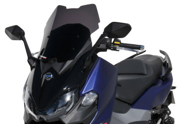 V*ERMAX Scooterscheibe Sport schwarz getönt ABE passt für SYM Maxsym 500/508 TL(