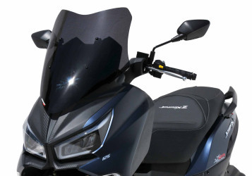 V*ERMAX Scooterscheibe Sport schwarz getönt ABE passt für SYM Joymax Z + 125(22-
