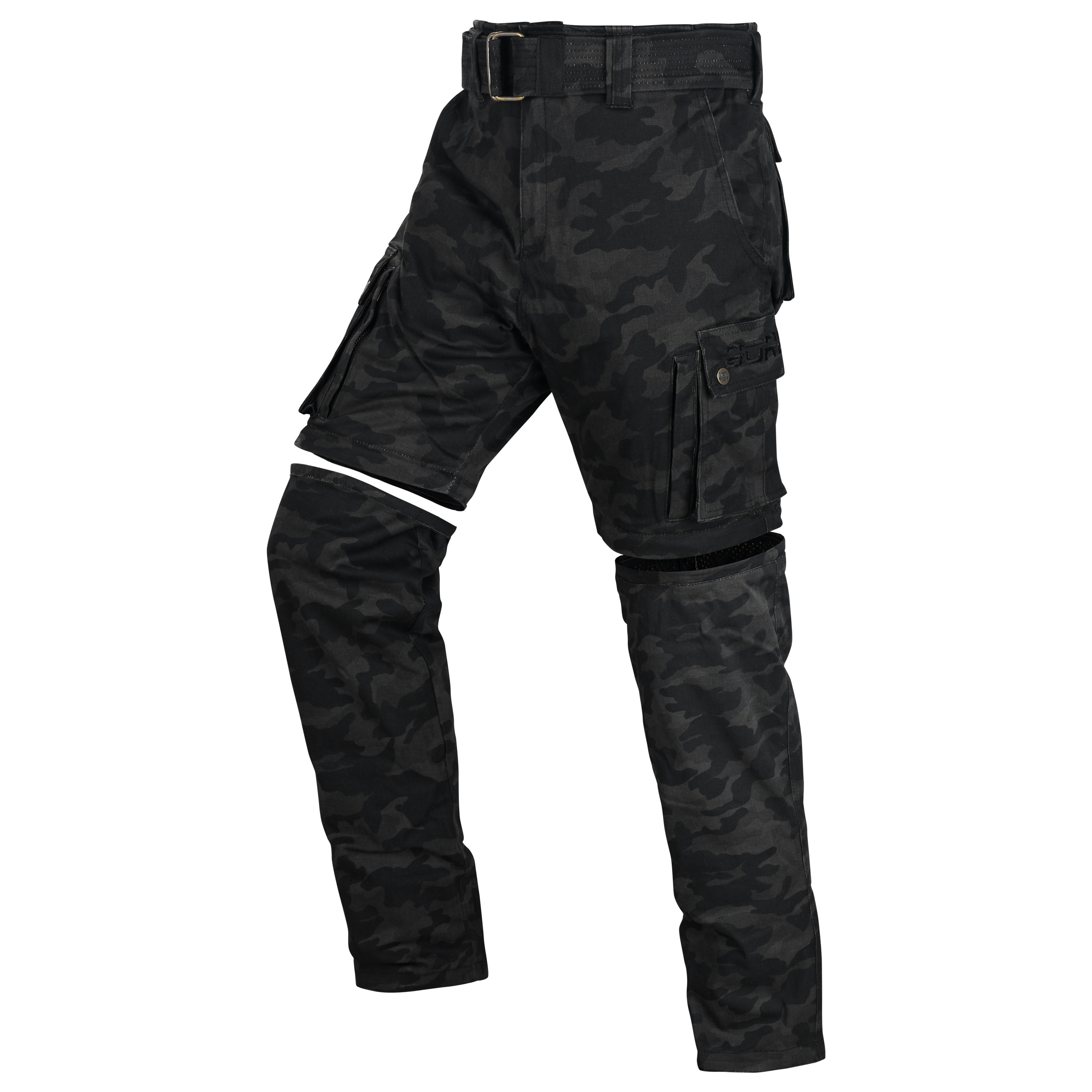 Bores Siggle 2 -Motorradhose Cargo wasserabweisend - Camouflage - Stretch 29-46 Inch
