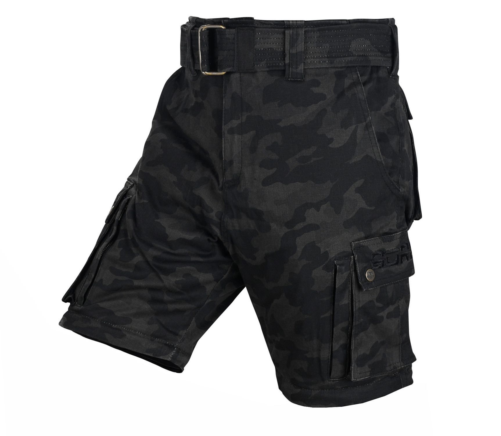 Bores Cargo-Short-Pant Camouflage schwarz Gr: 31-44 Inch