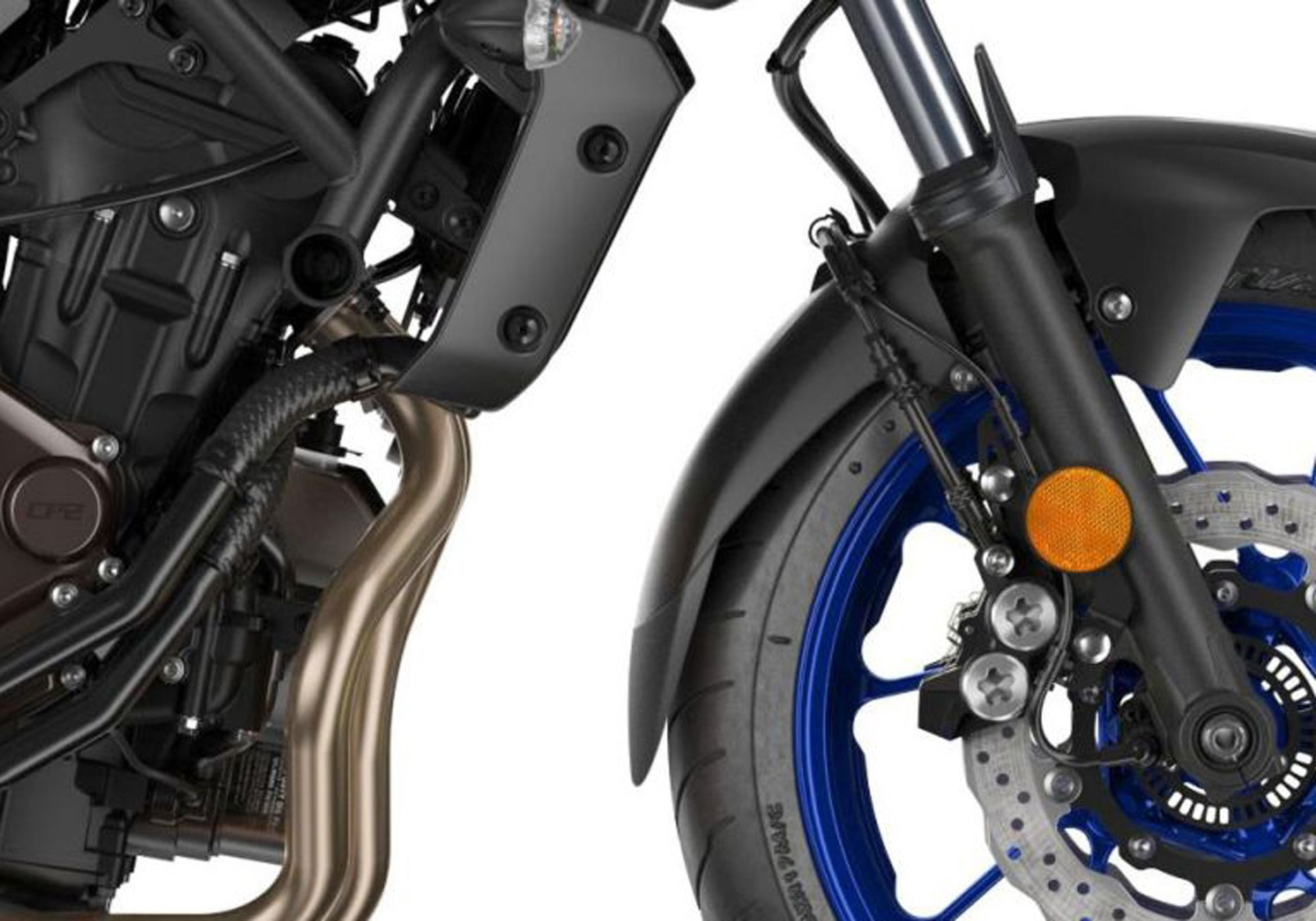 BODYSTYLE Kotflügelverlängerung vorne schwarz-matt passt für Yamaha MT-07