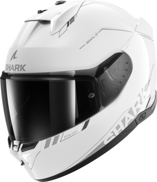 SHARK Integralhelm SKWAL i3 BLANK SP ECE 22.06 Gr. XS-2XL White Silver Anthracite
