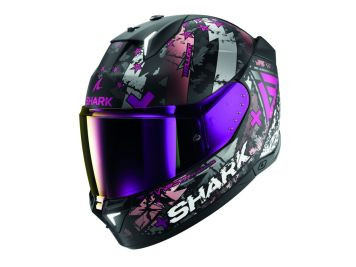 SHARK Integralhelm SKWAL i3 HELLCAT Mat ECE 22.06 Gr. XS-2XL Black Chrom Purple