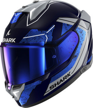 SHARK Integralhelm SKWAL i3 RHAD   ECE 22.06 Gr. XS-2XL BLUE CHROM SILVER