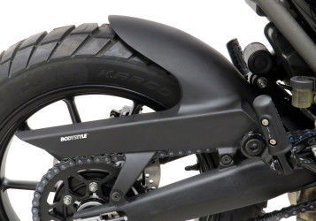 BODYSTYLE Sportsline Hinterradabdeckung schwarz ABE passt für TRIUMPH Scrambler 