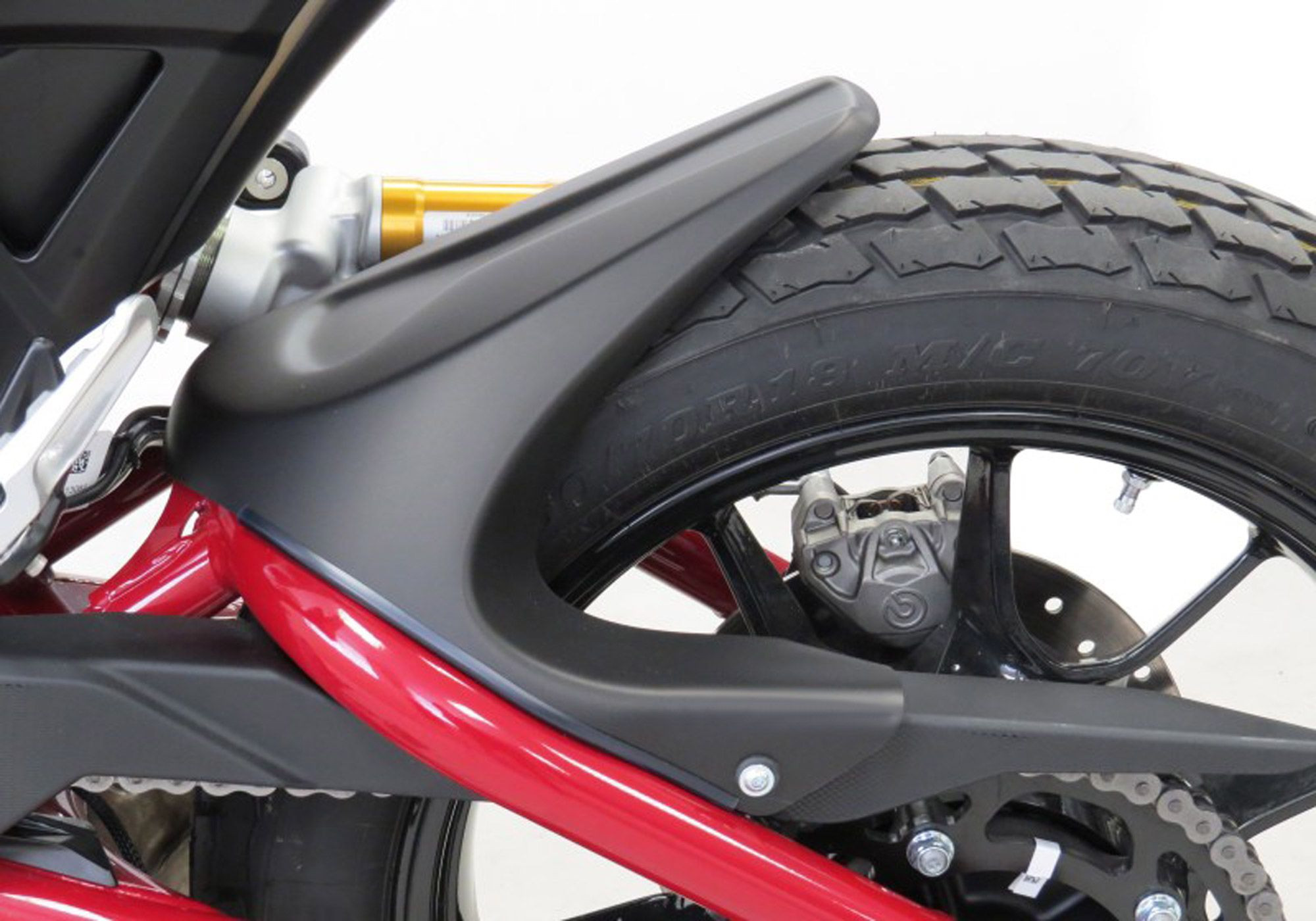 BODYSTYLE Sportsline Hinterradabdeckung schwarz ABE passt für INDIAN FTR 1200 / 