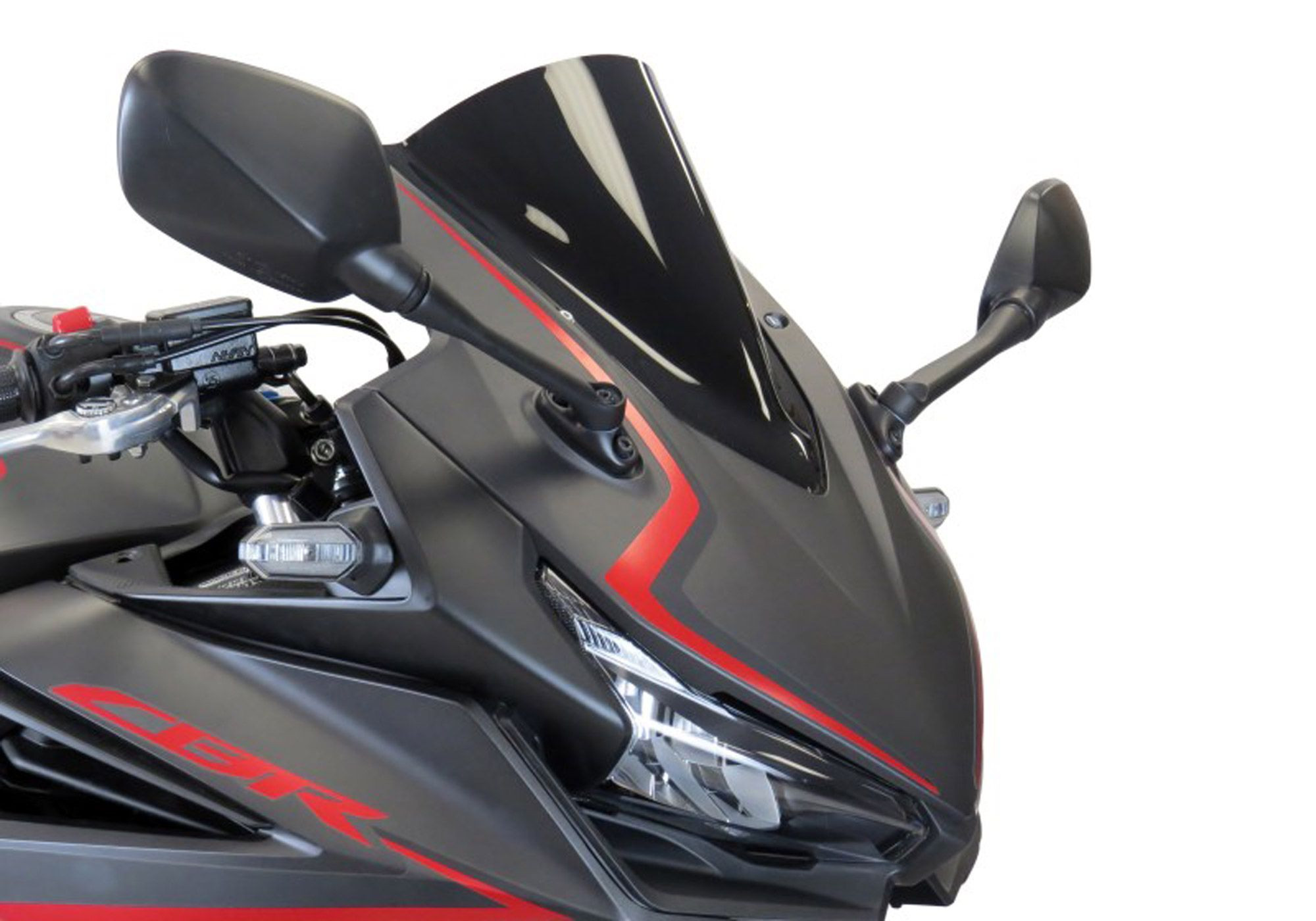 BODYSTYLE Racing Cockpitscheibe schwarz getönt ABE passt für HONDA CBR500R(19-23