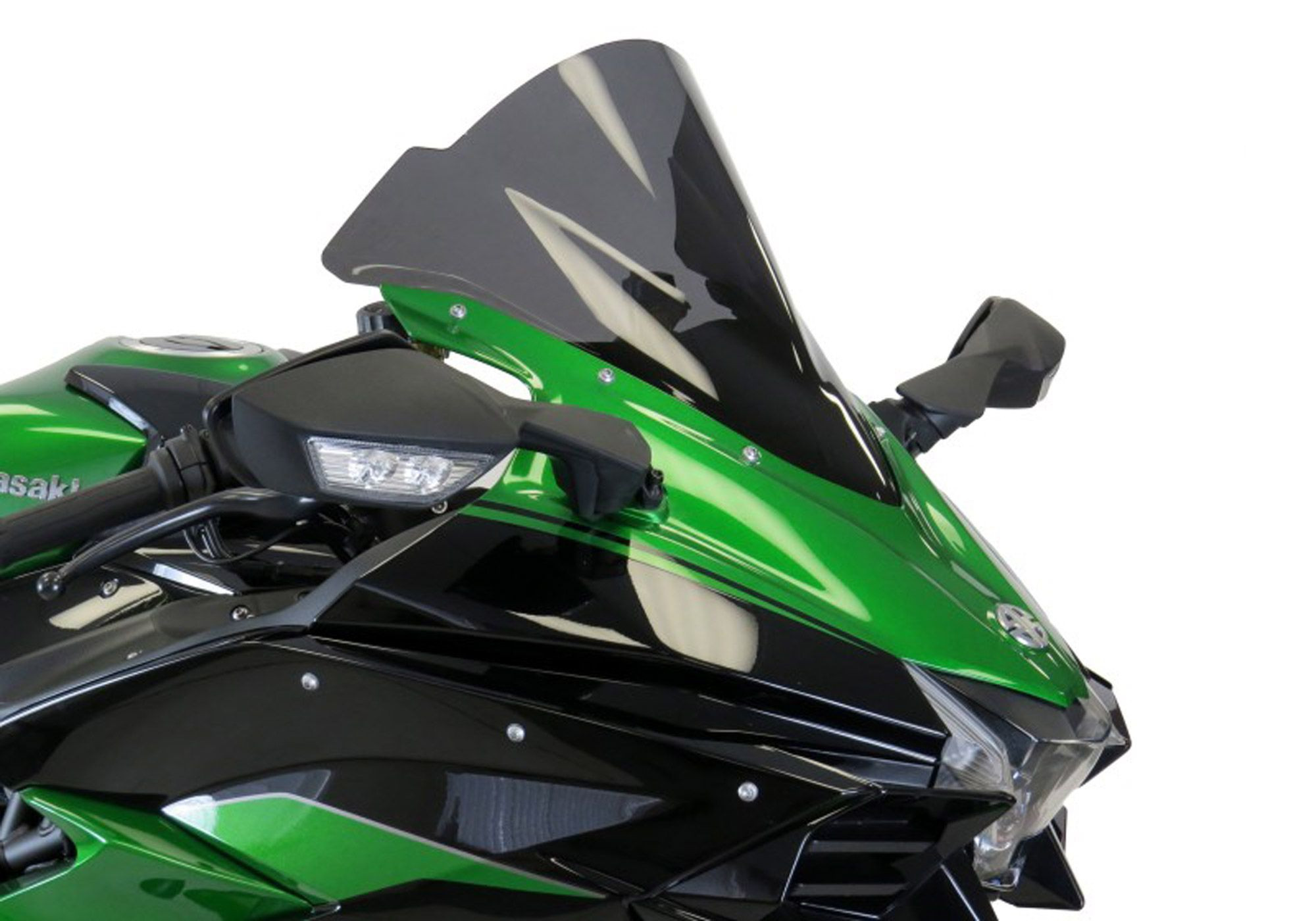 BODYSTYLE Racing Cockpitscheibe schwarz getönt ABE passt für KAWASAKI Ninja H2 S