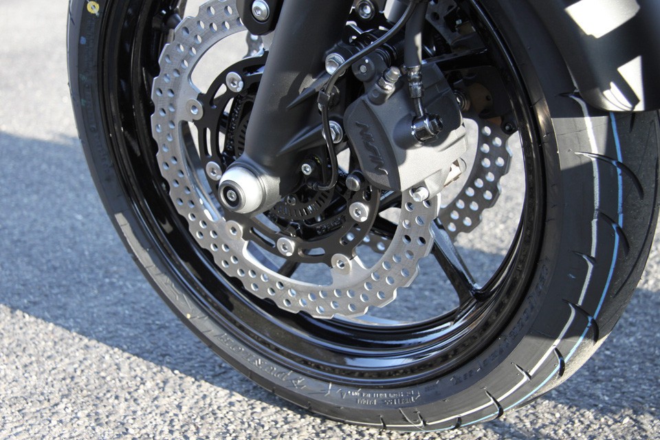 LSLCrash Ball Achse div. KAWASAKI, silber, vorn (Set)