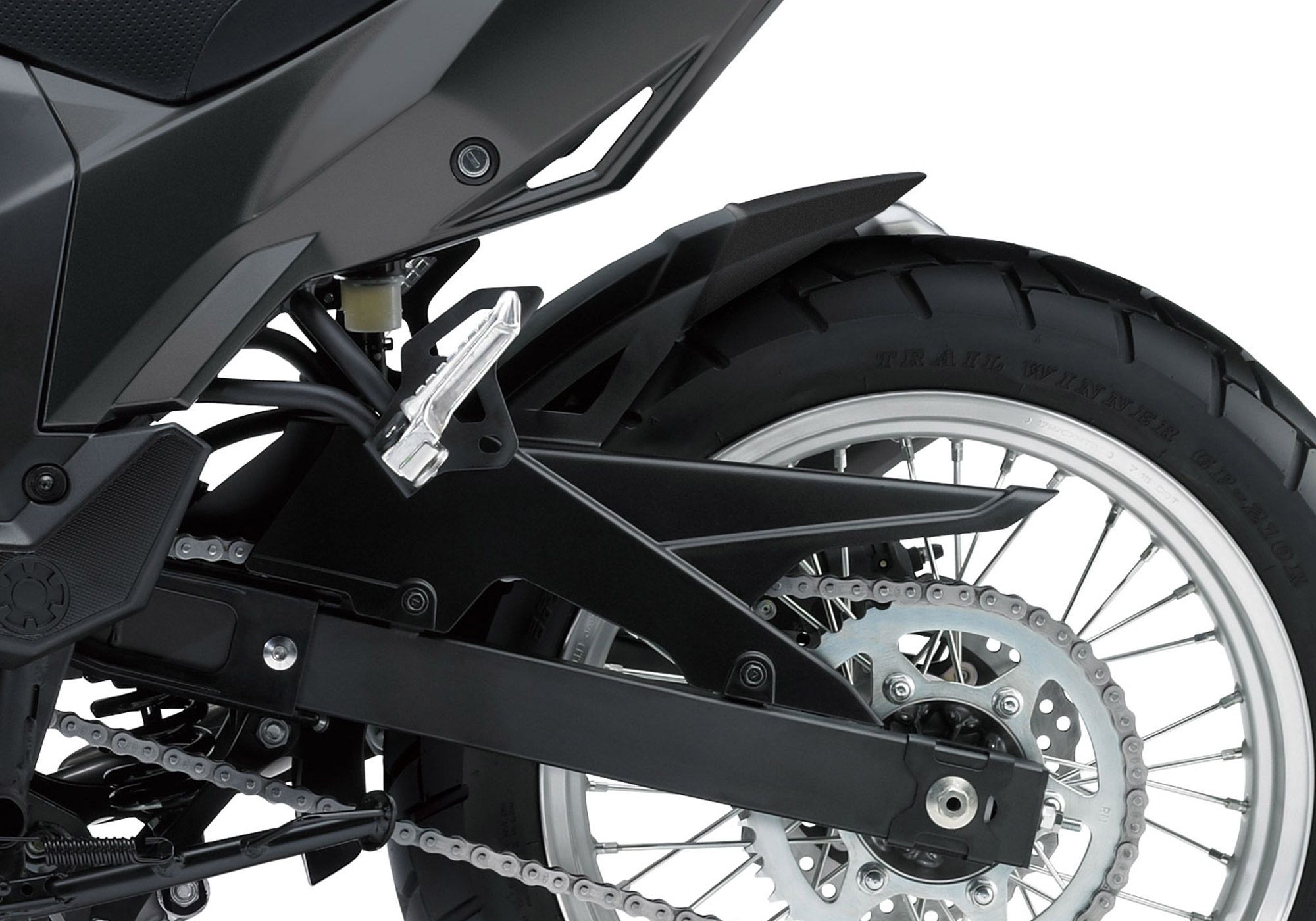 BODYSTYLE Hinterradabdeckungsverlängerung schwarz-matt passt für Kawasaki Versys - X 300
