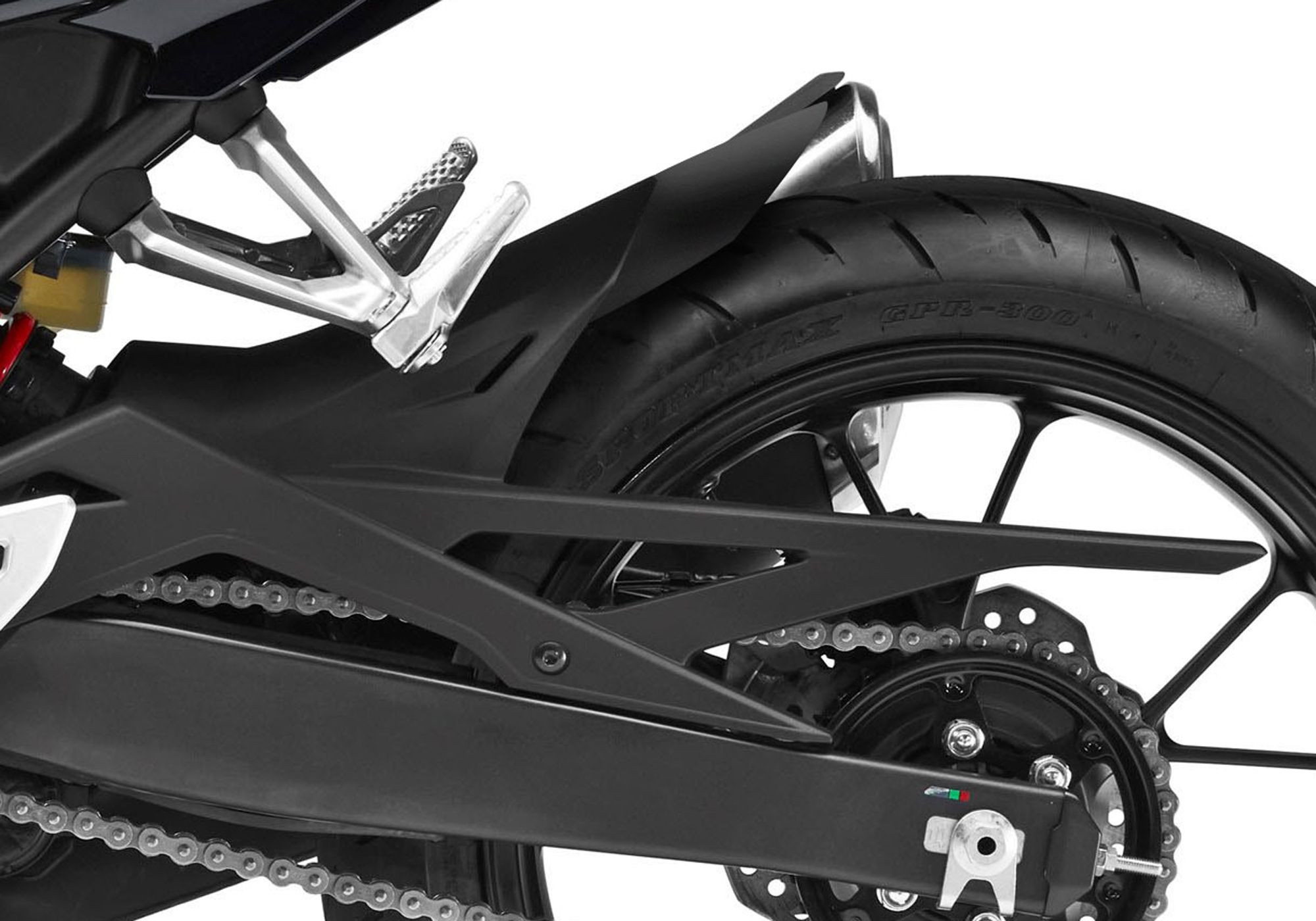 BODYSTYLE Hinterradabdeckungsverlängerung schwarz-matt passt für Honda CB125R, CB300R