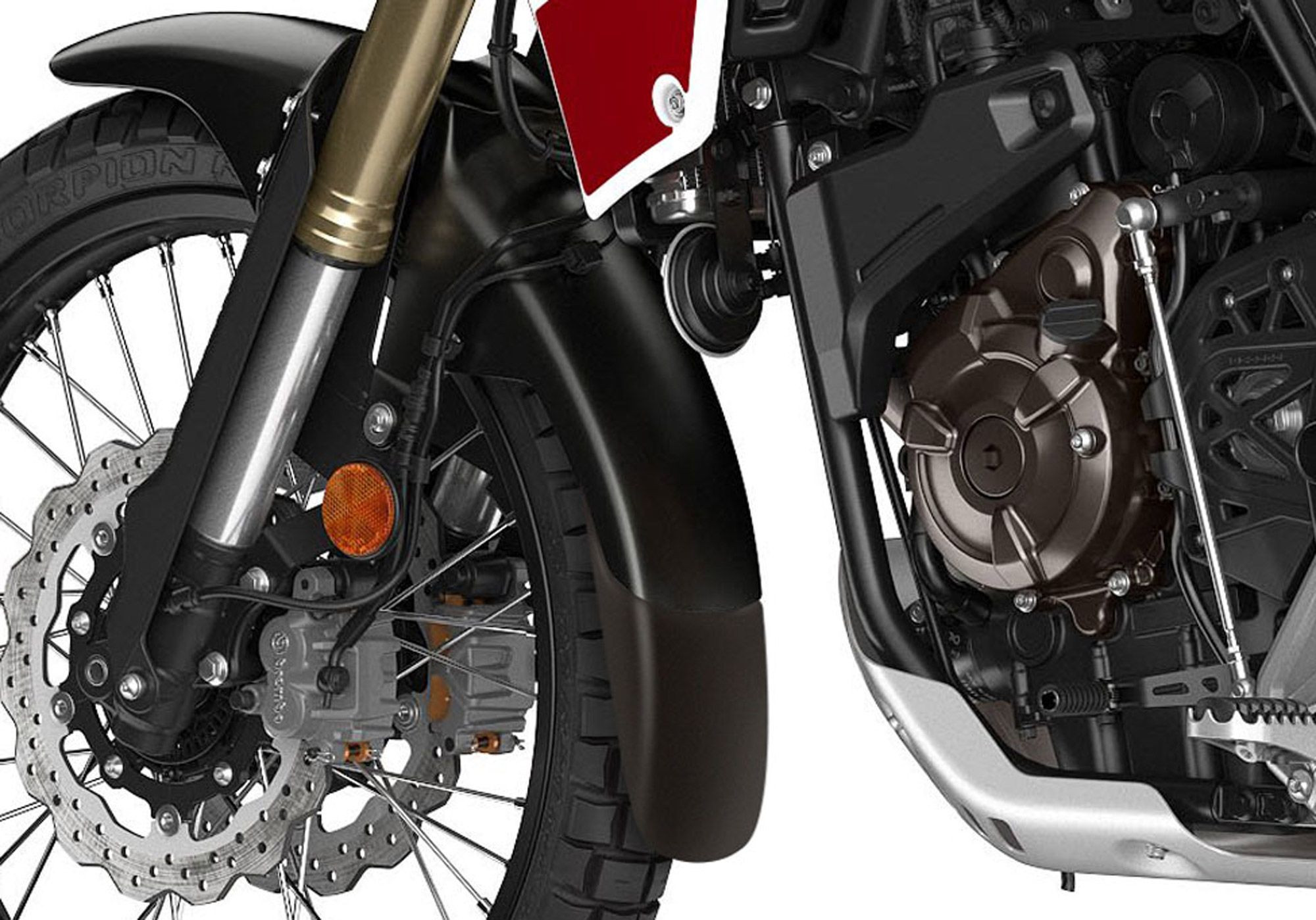 V*BODYSTYLE Kotflügelverlängerung vorne schwarz-matt passt für YAMAHA Ténéré 700