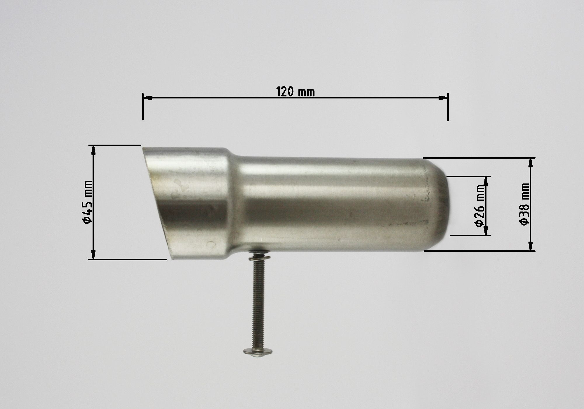 dB-Absorber Standard Ø38 mm Schraube außen/unten DSX-1/Rac1 ER 6
