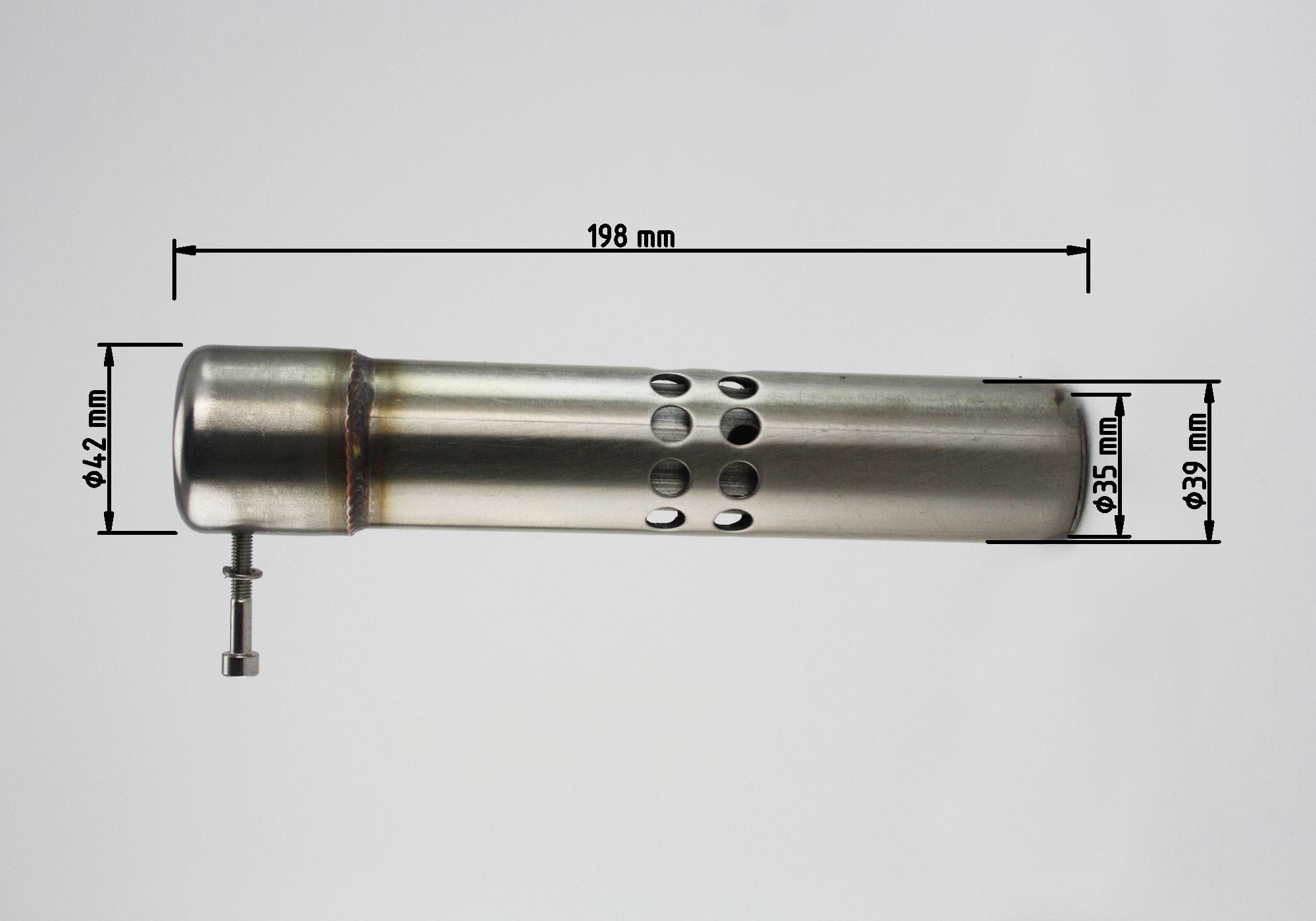 dB-Absorber Standard Ø38 mm Schraube außen/unten Double Groove
