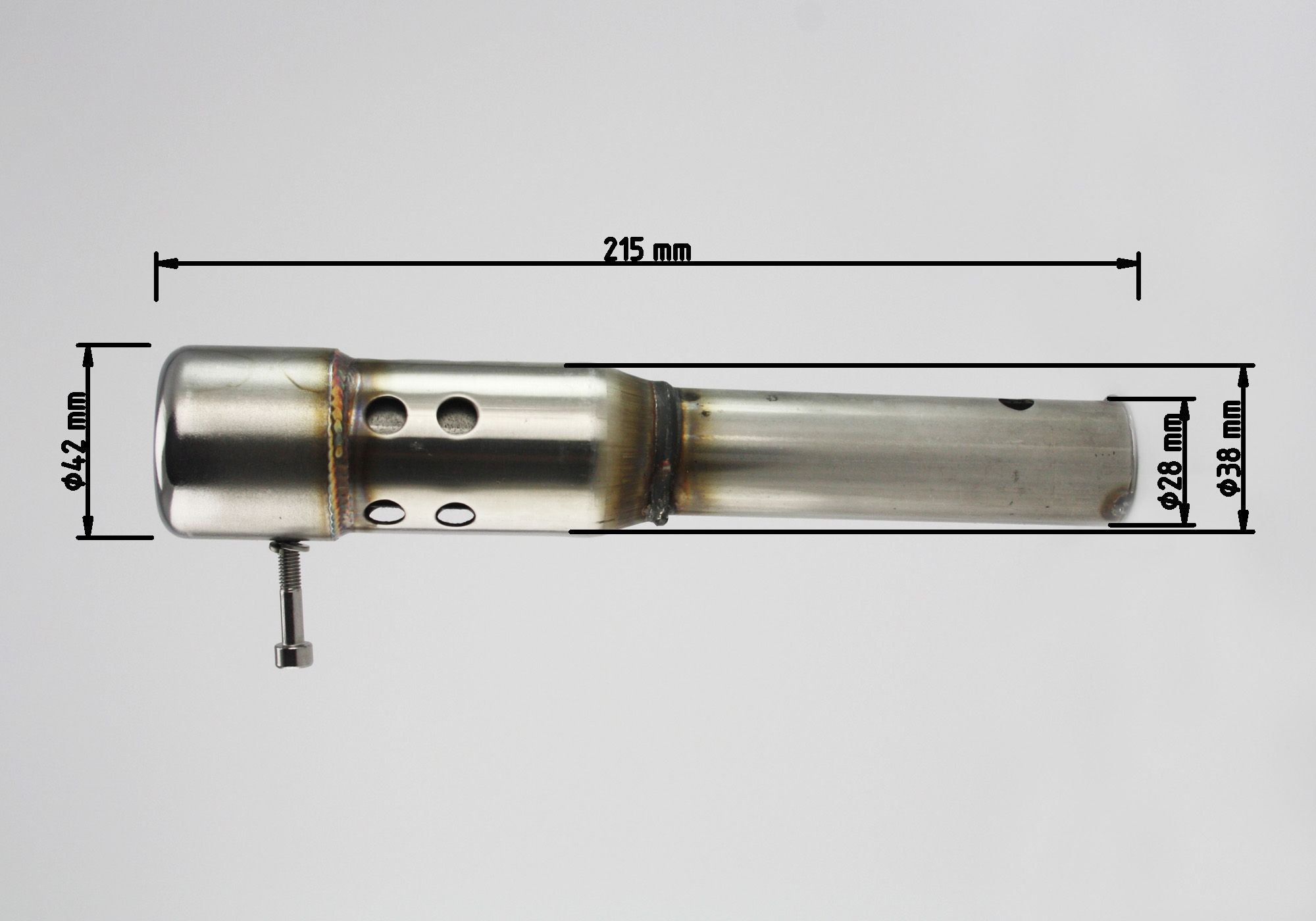 dB-Absorber Standard Ø38 mm Schraube außen/unten Retro/Classic Euro 3