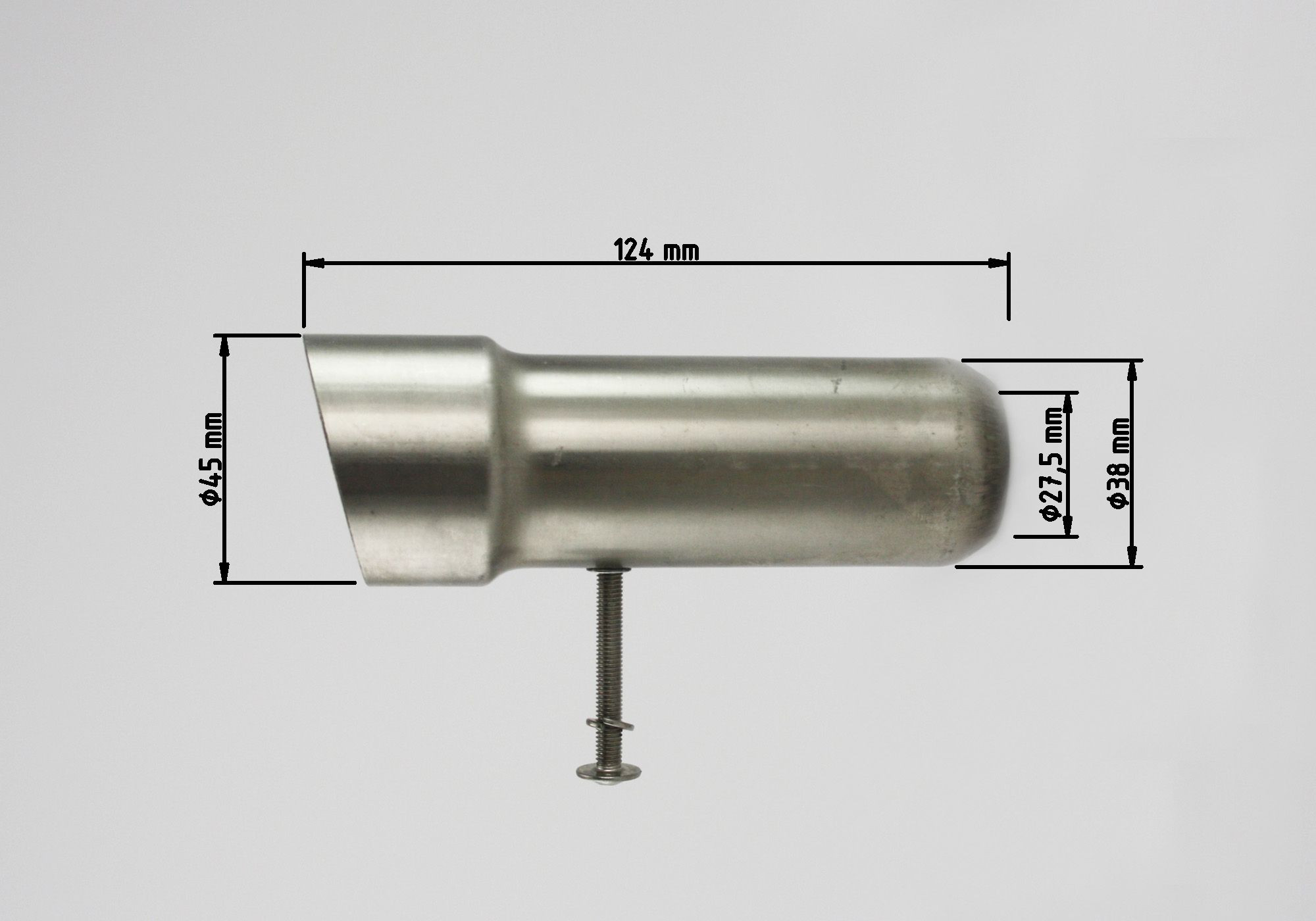 dB-Absorber Standard Ø38 mm Schraube außen/unten DSX-5