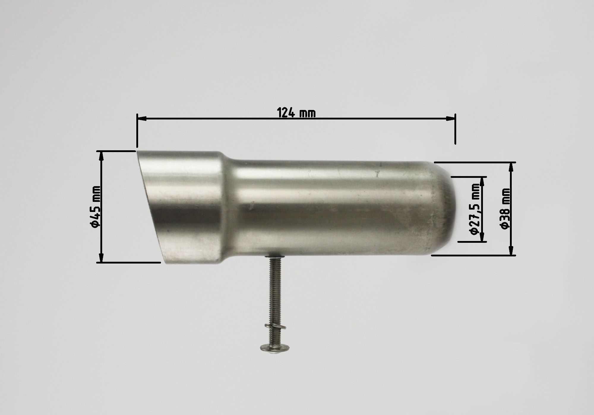 dB-Absorber Standard Ø38 mm Schraube außen/unten DSX-5 