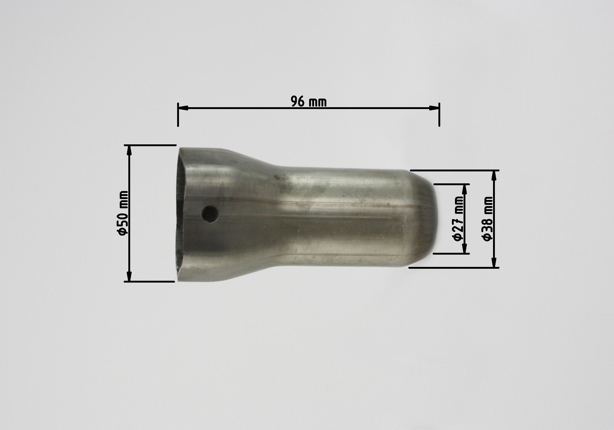 dB-Absorber Standard fünfeckig Ø38 mm Schraube innen/oben DSX-10 Carbon, DSX-10 schwarz alt