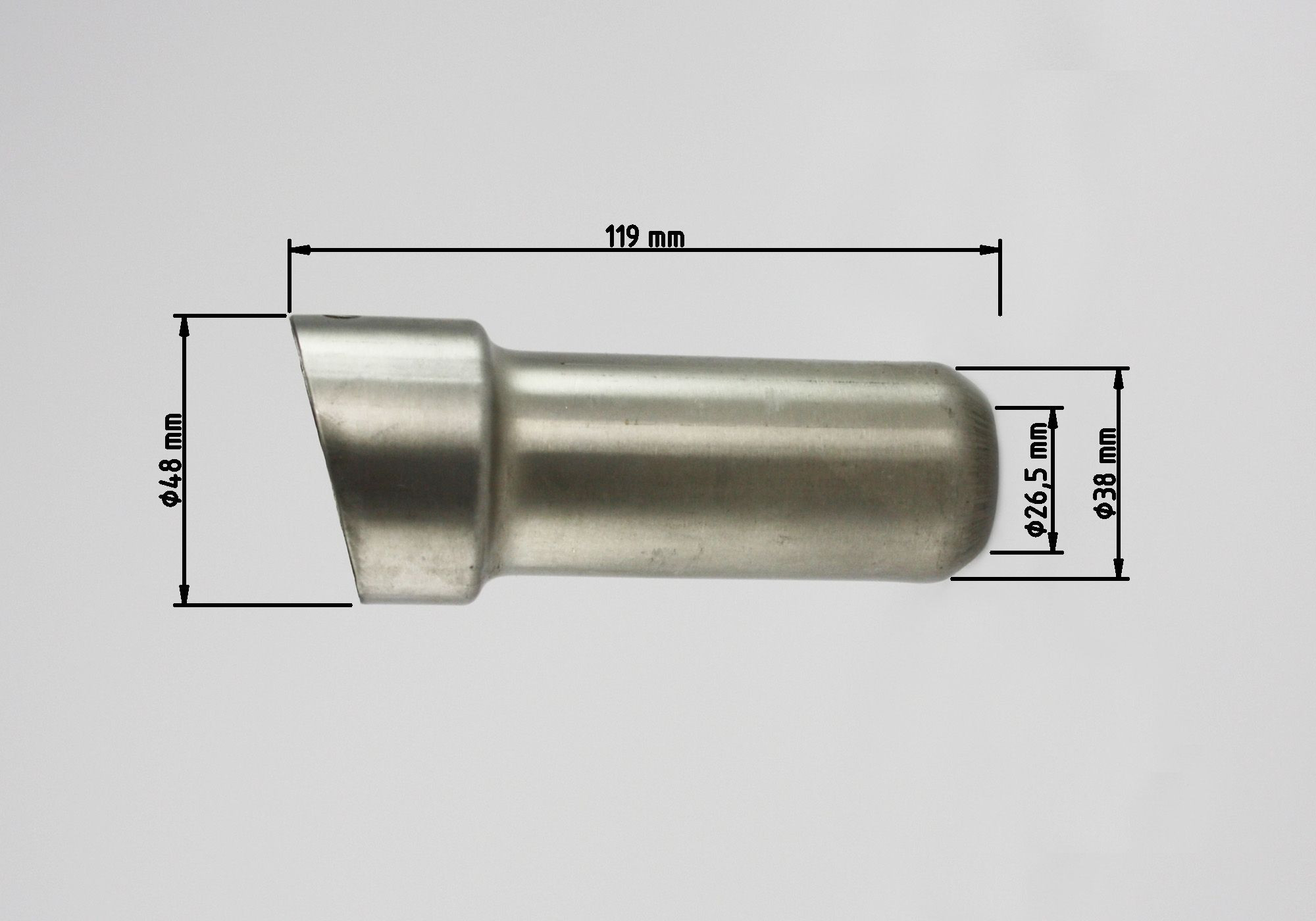 dB-Absorber Standard Ø38 mm Schraube innen/oben DSX-7