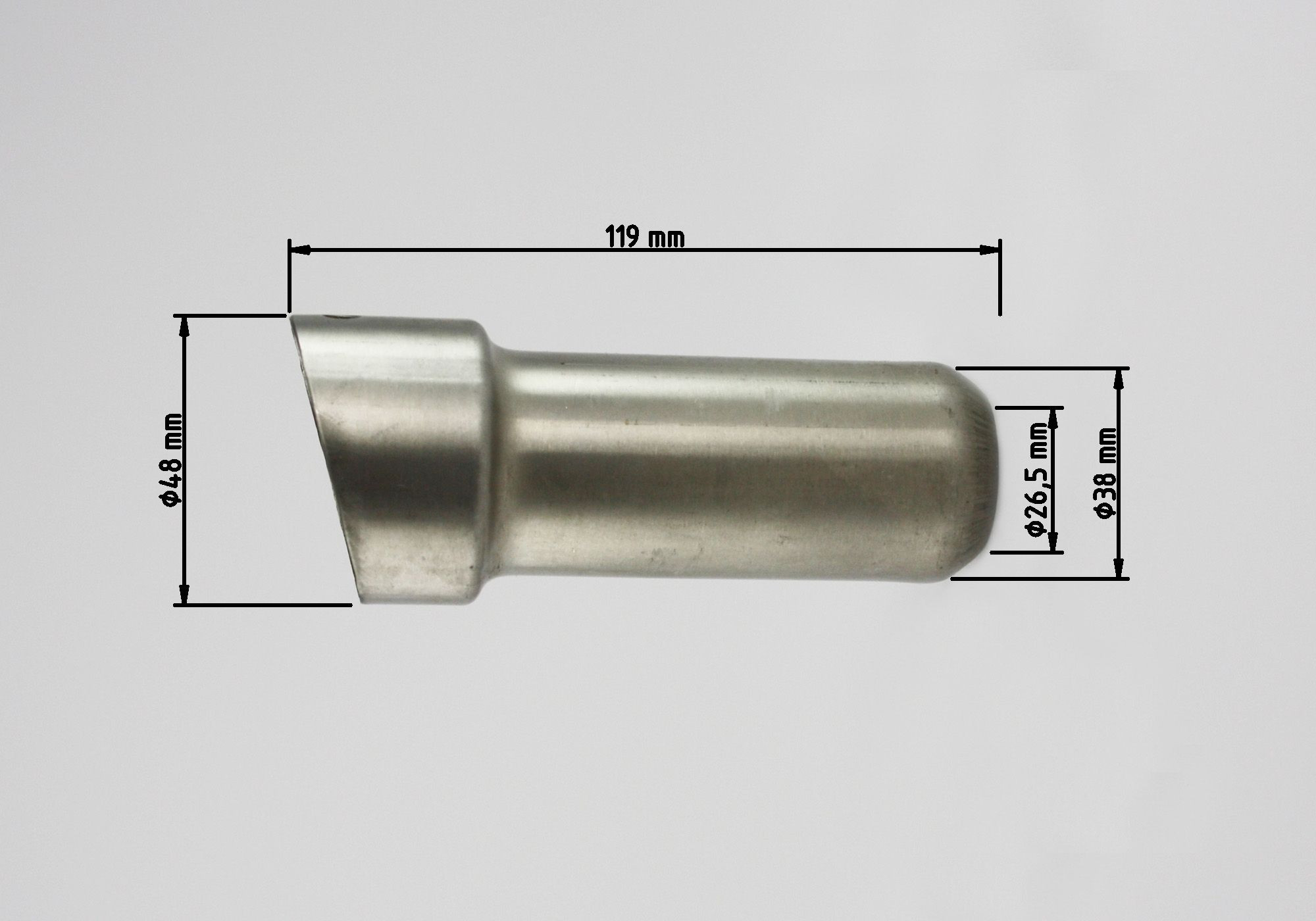 dB-Absorber Standard Ø38 mm Schraube innen/oben DSX-7 