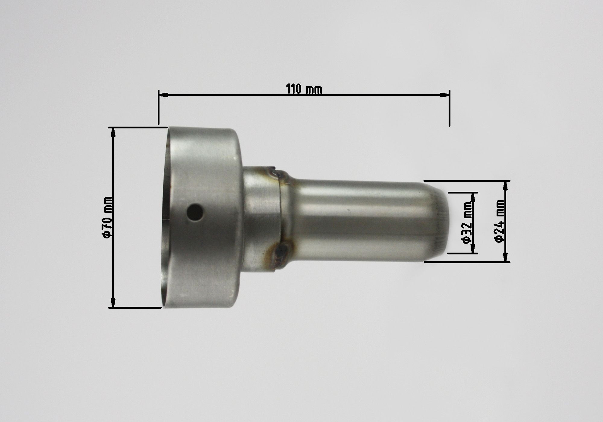dB-Absorber Standard Ø32 mm Schraube innen/oben Lap 1