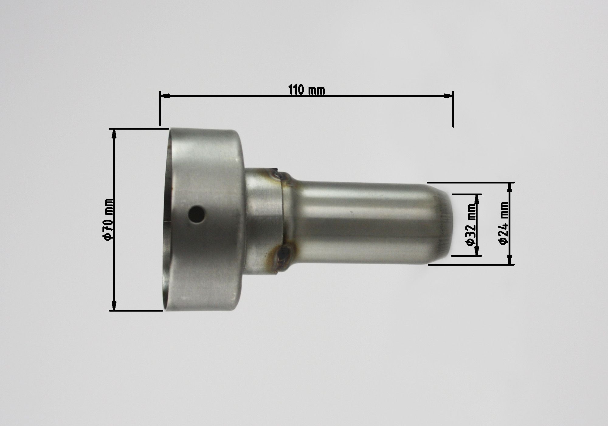 dB-Absorber Standard Ø32 mm Schraube innen/oben Lap 1 