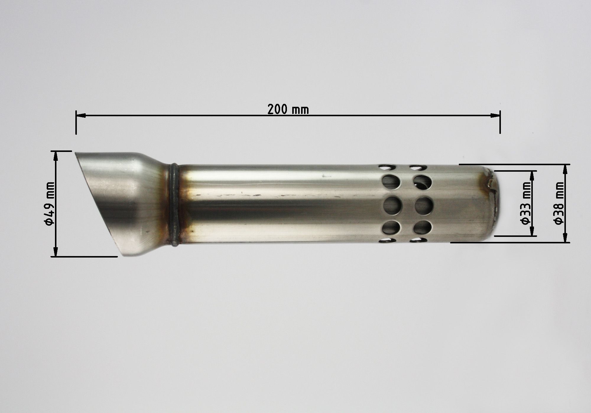 dB-Absorber LA Ø38 mm Schraube innen/oben Street GP XJ6