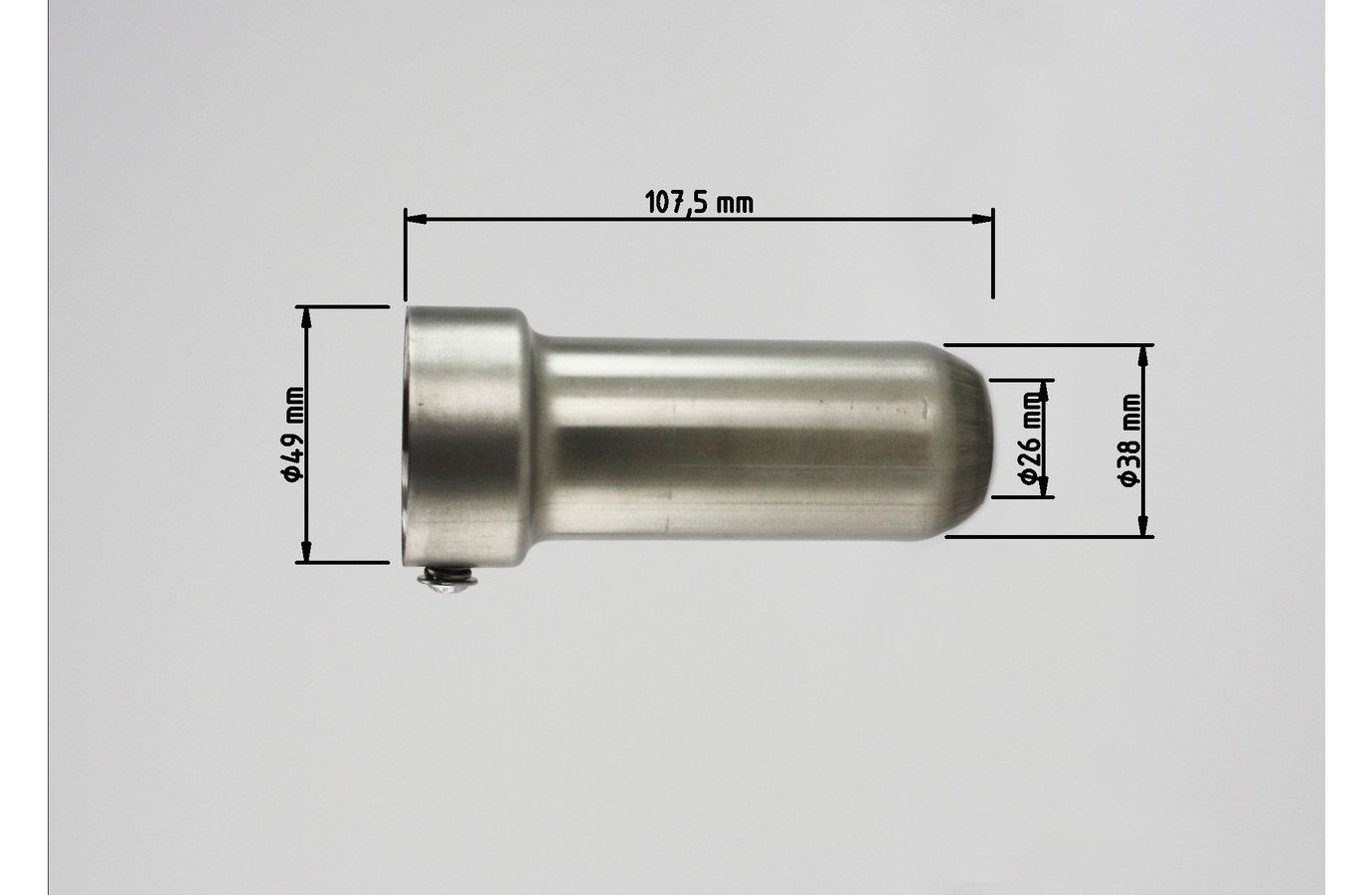 dB-Absorber Standard Ø38 mm Schraube außen/unten Rac 1 BMW SX