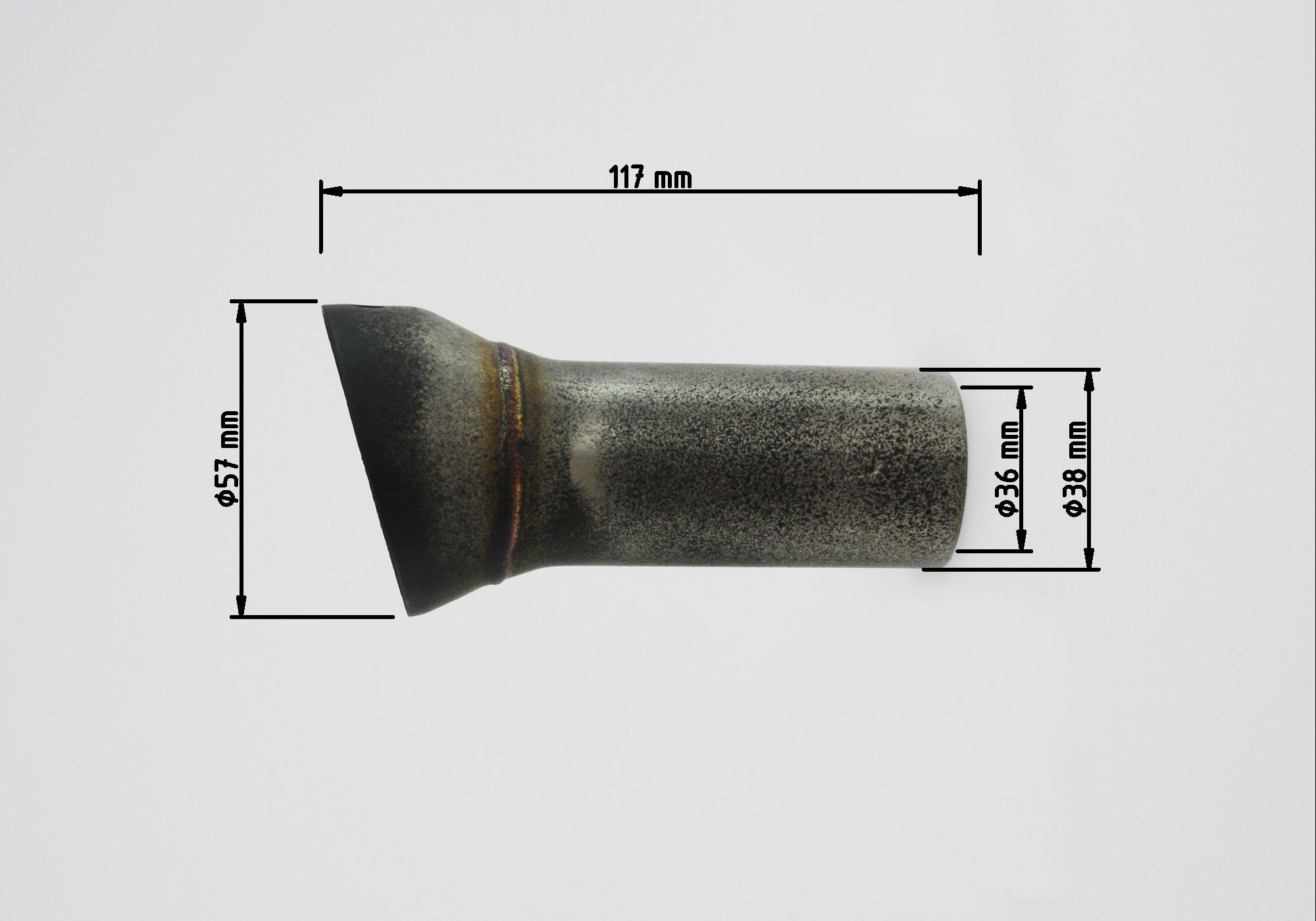 dB-Absorber Standard Ø38 mm Schraube innen/oben DSX-10
