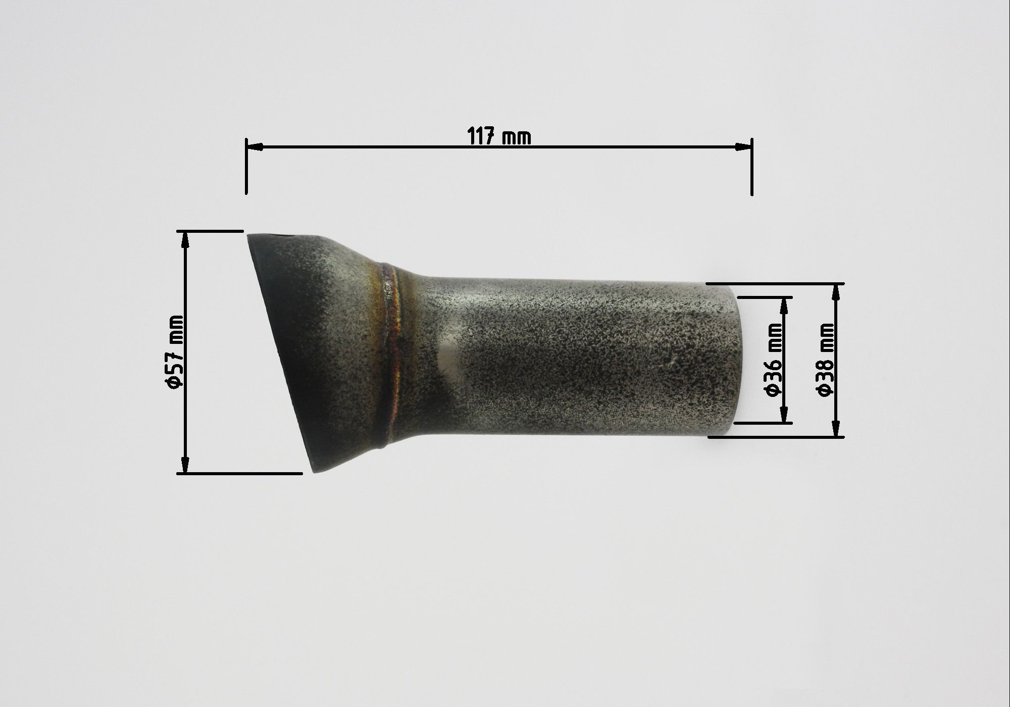 dB-Absorber Standard Ø38 mm Schraube innen/oben DSX-10 