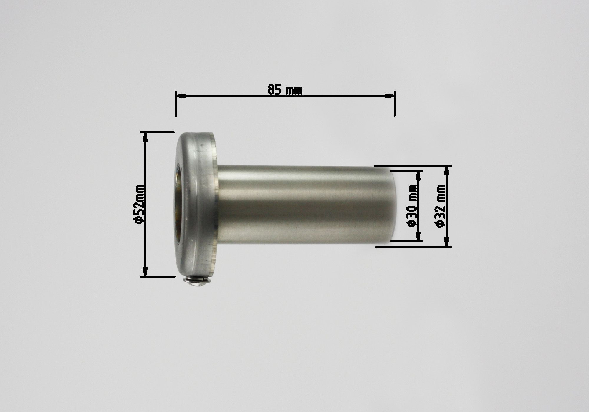 dB-Absorber Standard Ø32 mm Schraube außen/unten Variante 1 SS/Track 1000
