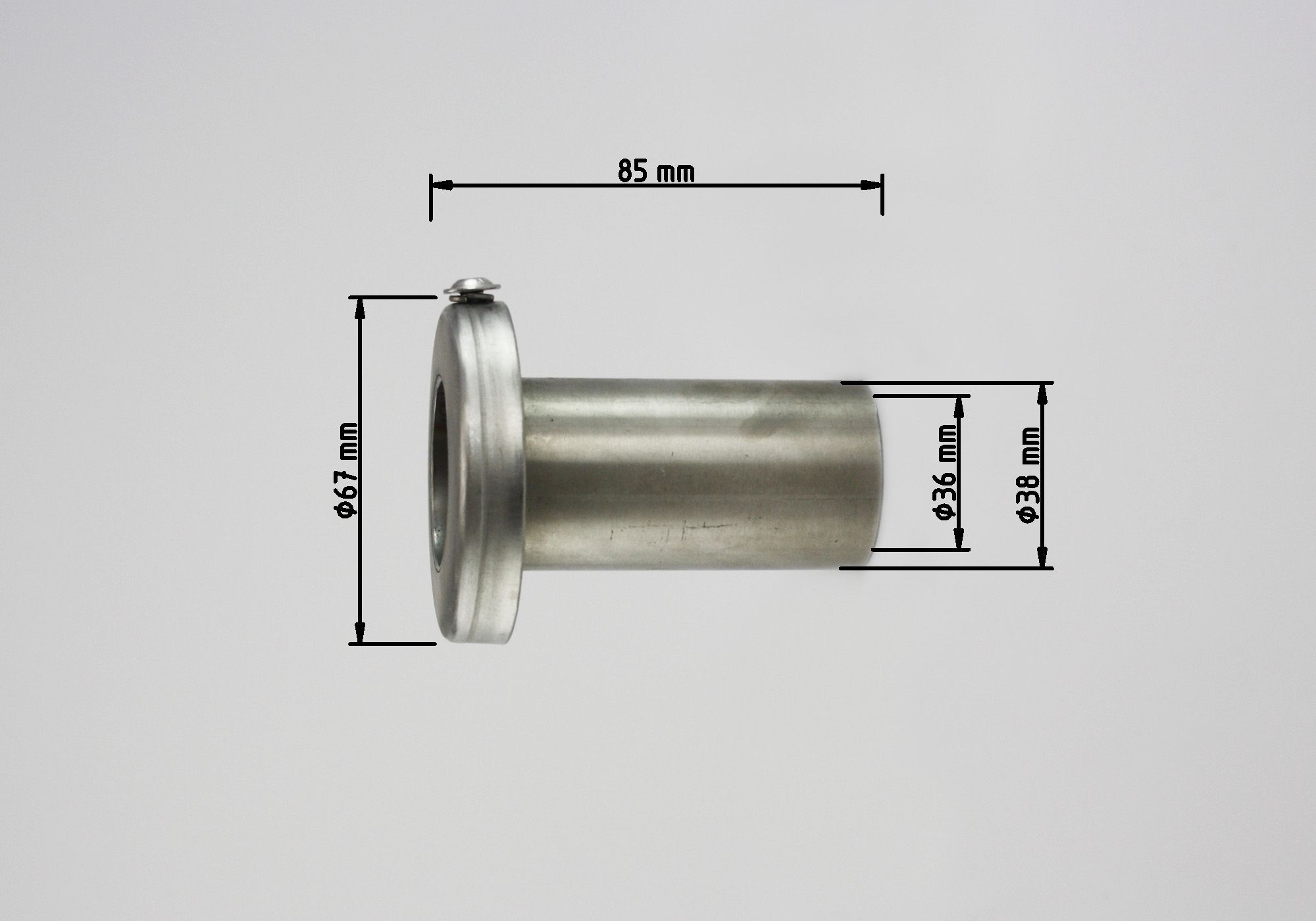 dB-Absorber Standard Ø38 mm Schraube außen/unten Factory Variante 2 