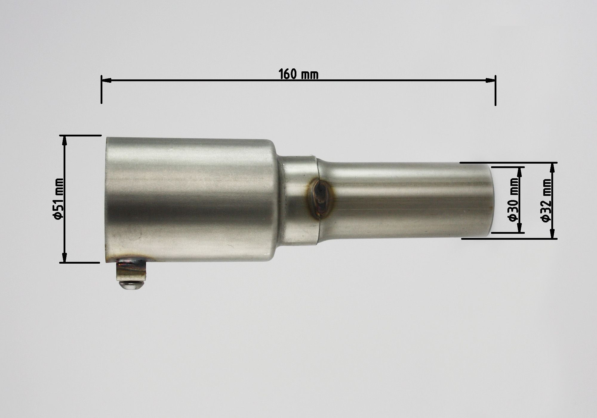 dB-Absorber Standard Ø32 mm Schraube außen/unten SRC 4 Variante 1