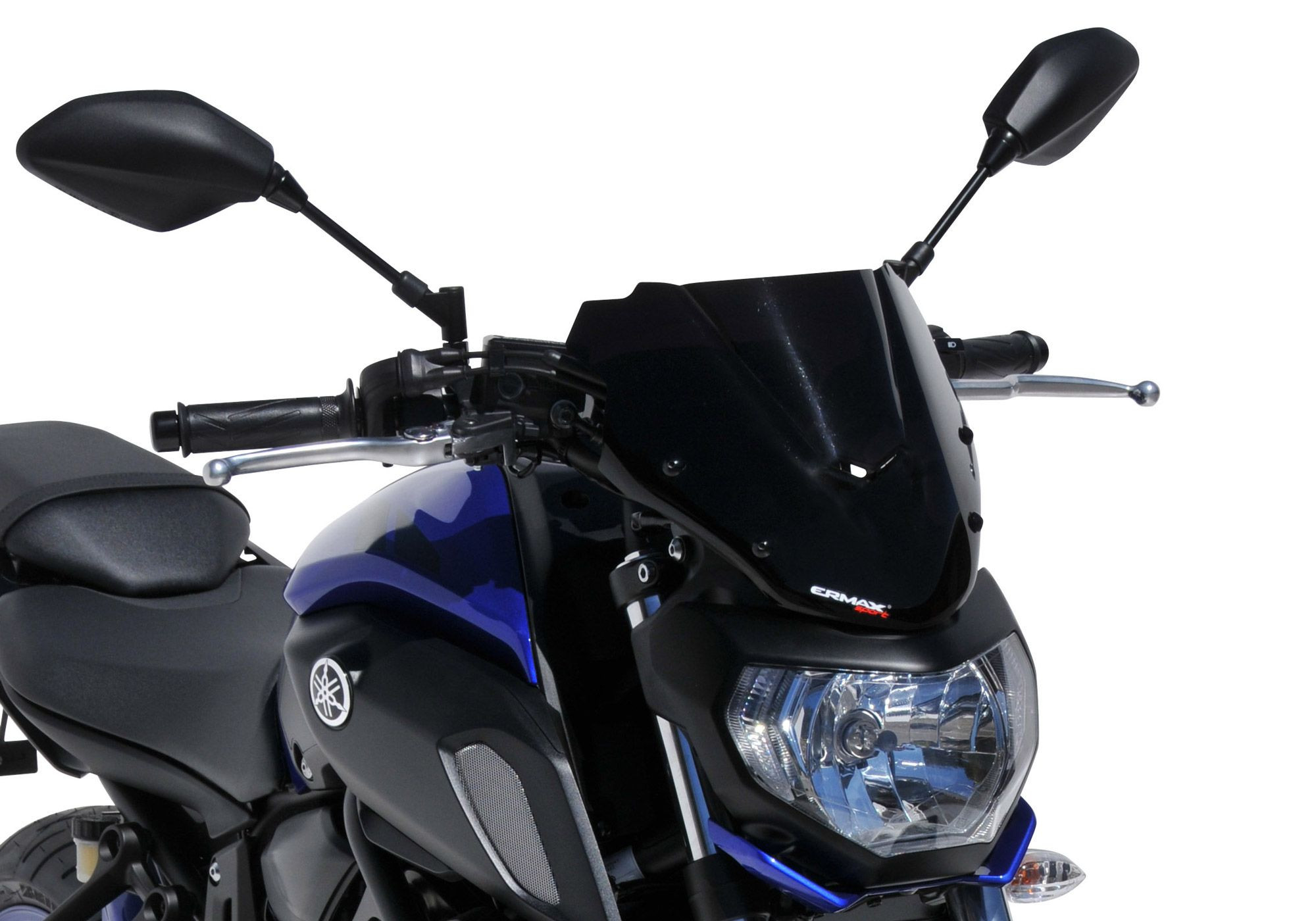 ERMAX Naked-Bike-Scheibe Sport schwarz getönt ABE passt für YAMAHA MT-07(18-20)