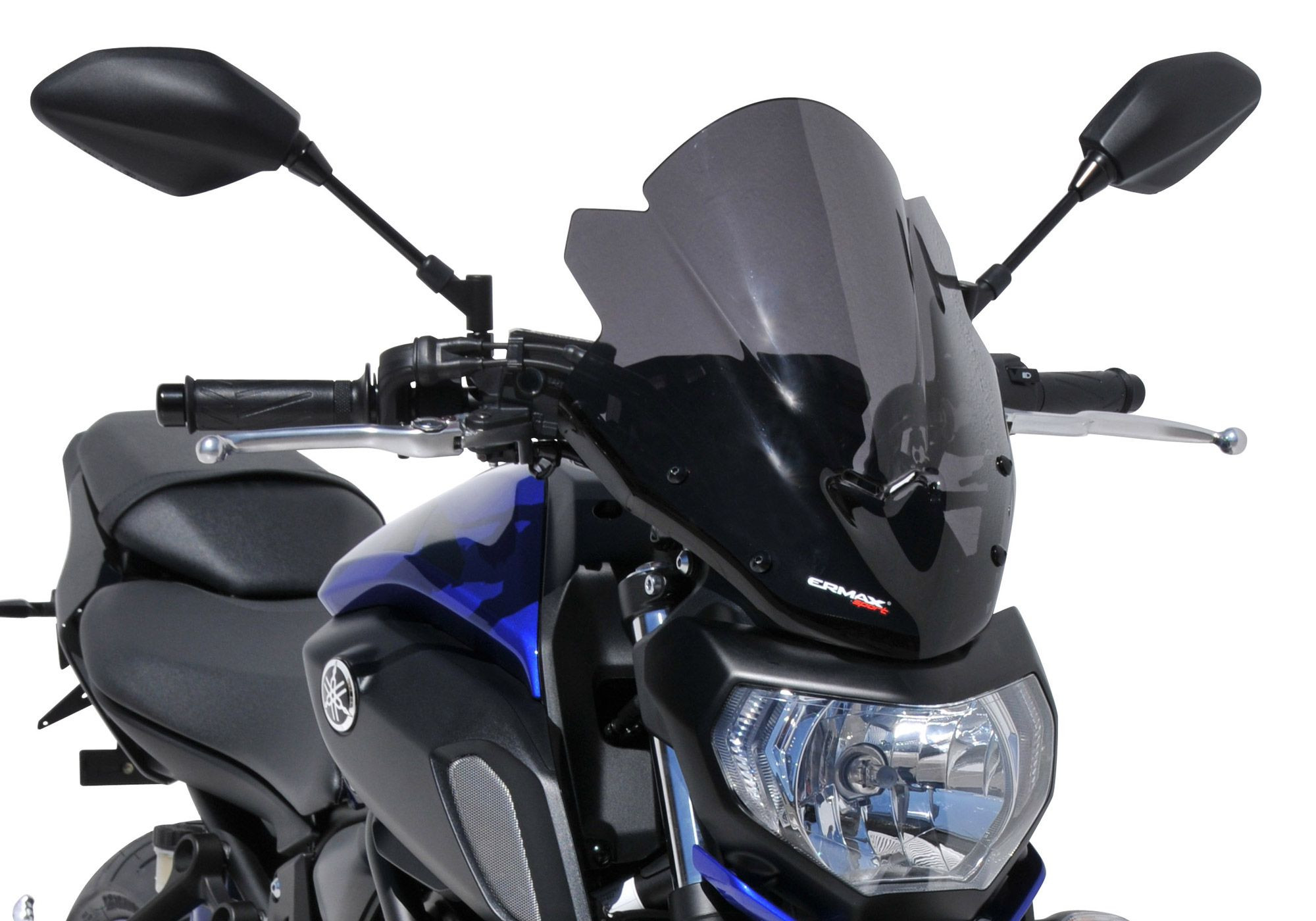 ERMAX Naked-Bike-Scheibe schwarz getönt ABE passt für Yamaha MT-07