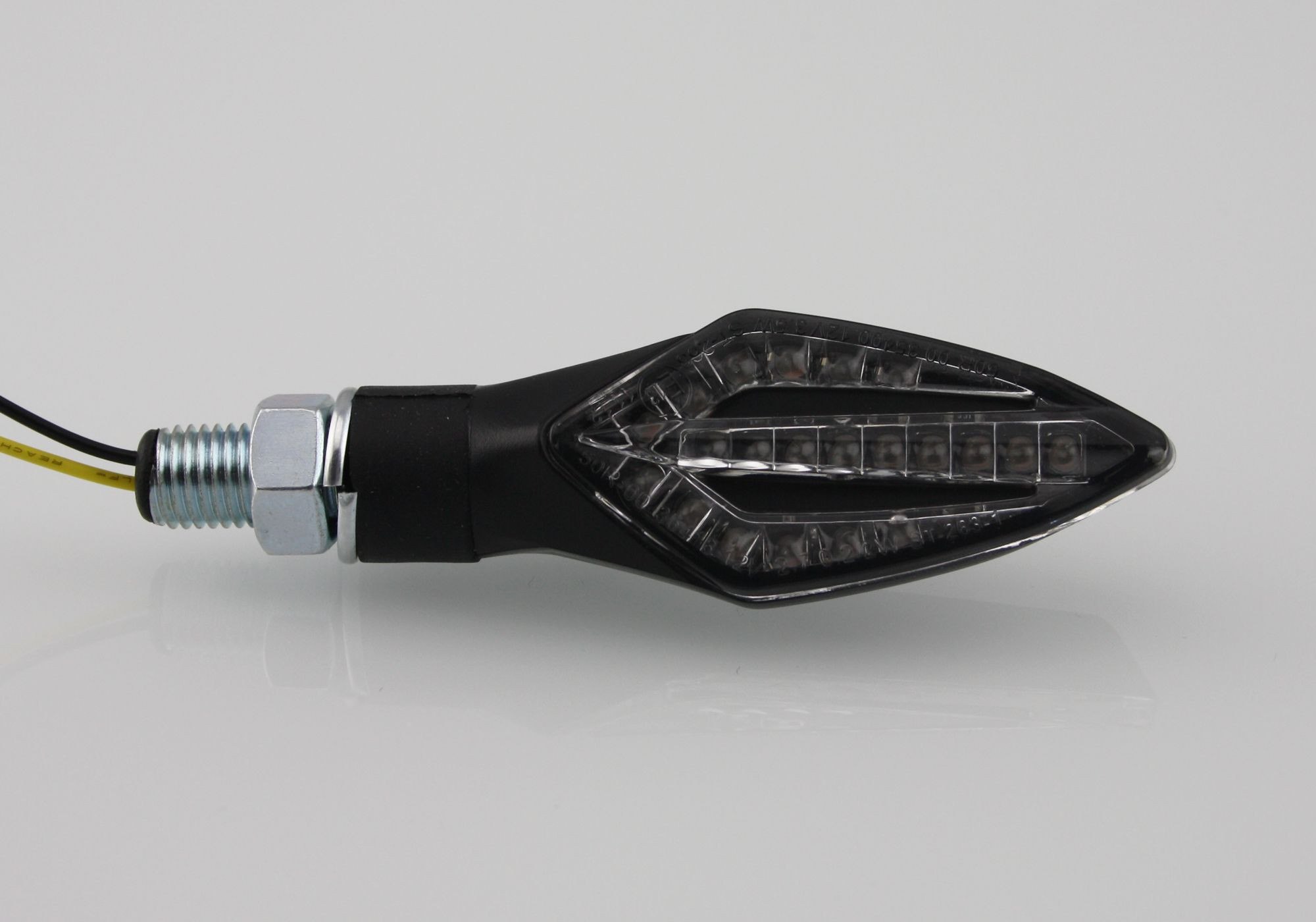 PROTECH Universal LED-Lauflicht-Blinker RC-100 li/re schwarz EG-BE passt für APR