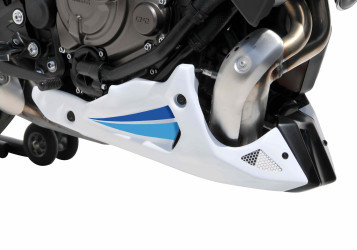 BODYSTYLE Sportsline Bugspoiler weiß/blau Historic White ABE passt für YAMAHA XS