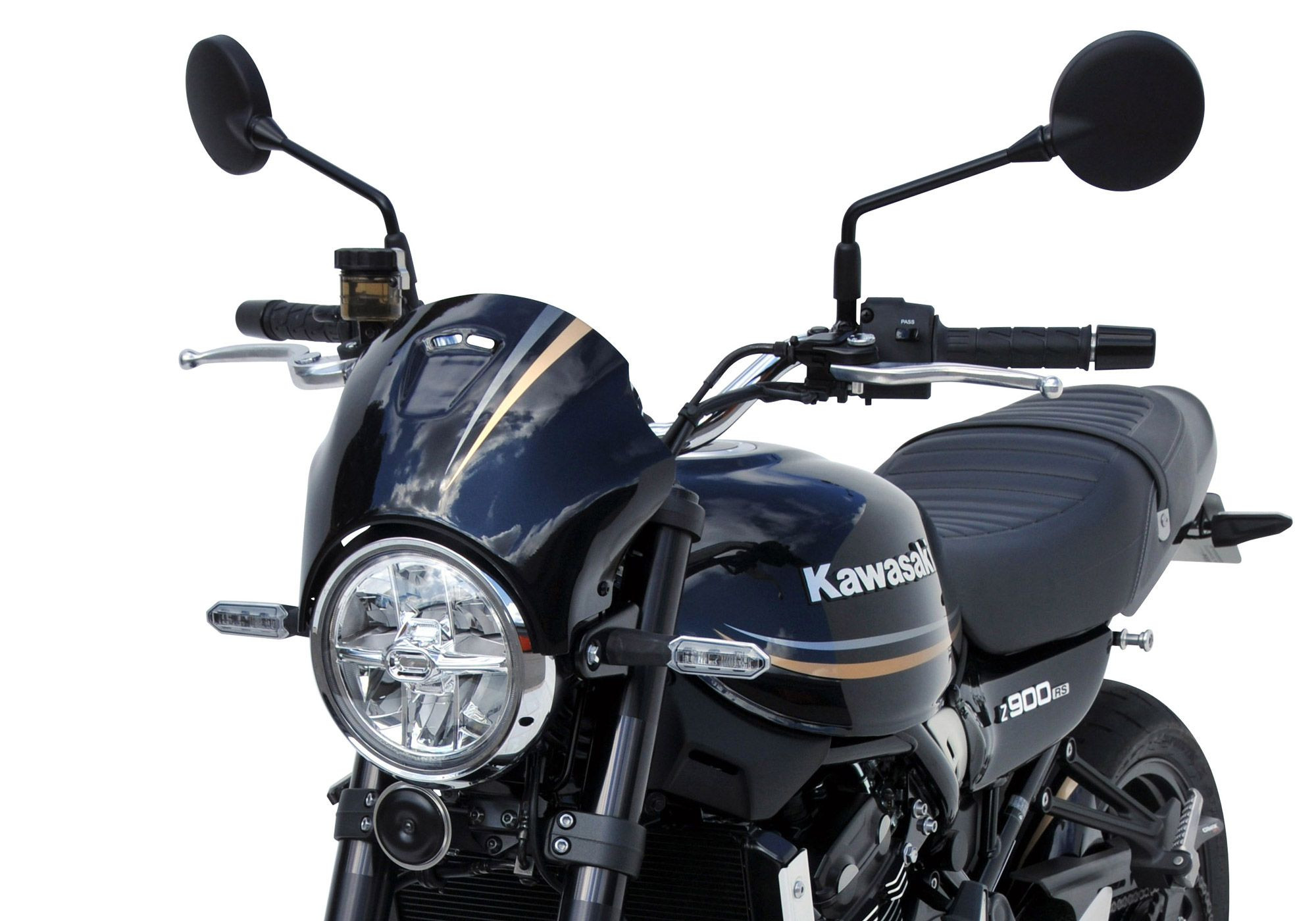 BODYSTYLE Sportsline Scheinwerferverkleidung unlackiert ABE passt für Kawasaki Z900 RS