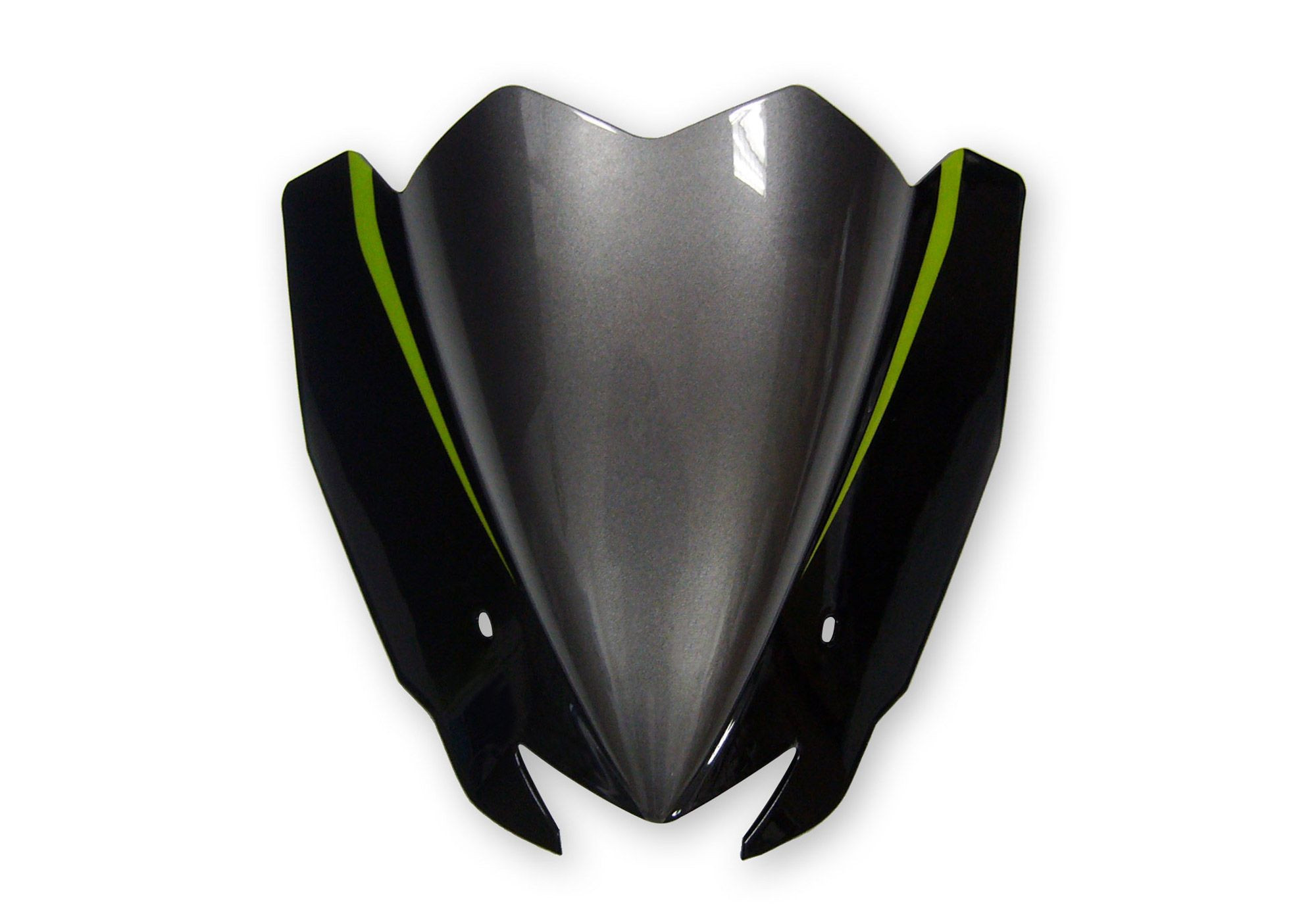 V*BODYSTYLE Sportsline Scheinwerferverkleidung schwarz/grün Metallic Spark Black, 660/Golden Blaze passt für Kawasaki Z1000