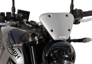 BODYSTYLE Scheinwerferverkleidung Aluminium silber ABE passt für TRIUMPH Trident