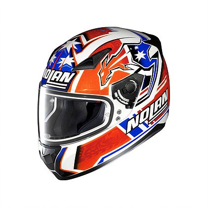 NOLAN Integralhelm N60-5 C.STONER metallic weiß 26 Gr:S