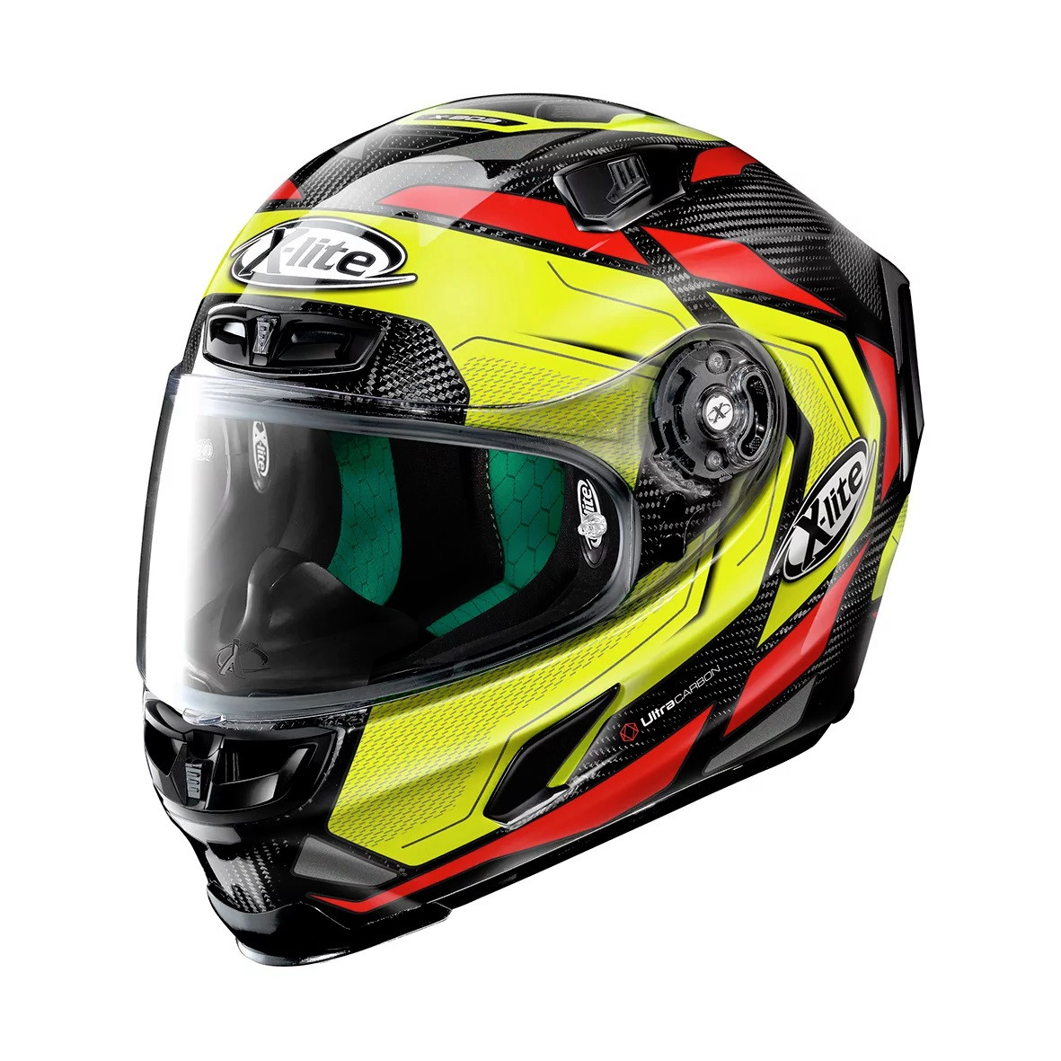 X-lite Integralhelm X-803 Ultra Carbon CAESAR Carbon/ Yellow 62 Gr:M